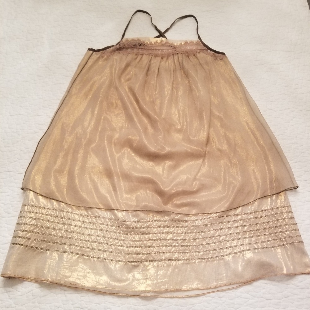 Rozae Nichols rose gold top
